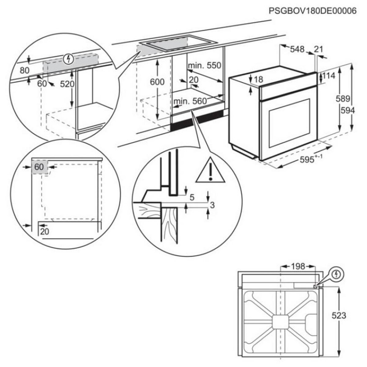Фурна за вграждане AEG OA5CB31SM. , 72 , Push бутони , А , Каталитични панели - Image 4