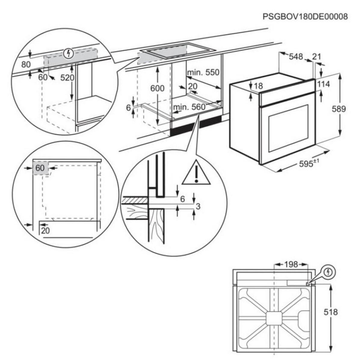 Фурна за вграждане AEG TU5PB431SB , 72 , Push бутони , А++ , Пиролиза - Image 4