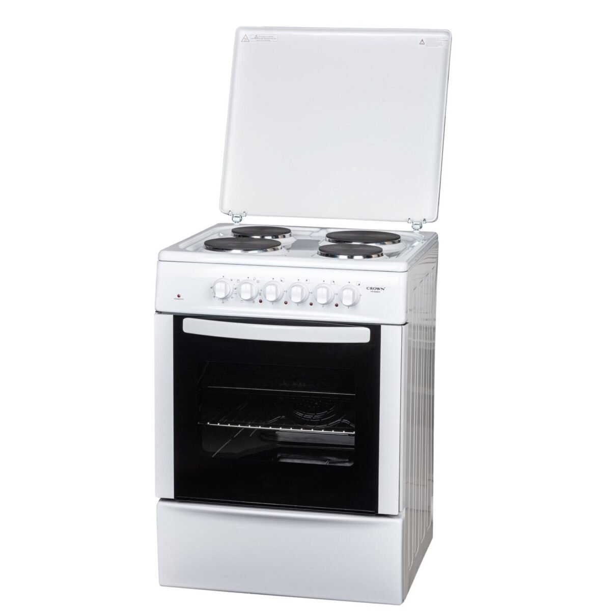 Готварска печка (ток) Crown CR-60E60V , 4 ток , Бял - Image 1