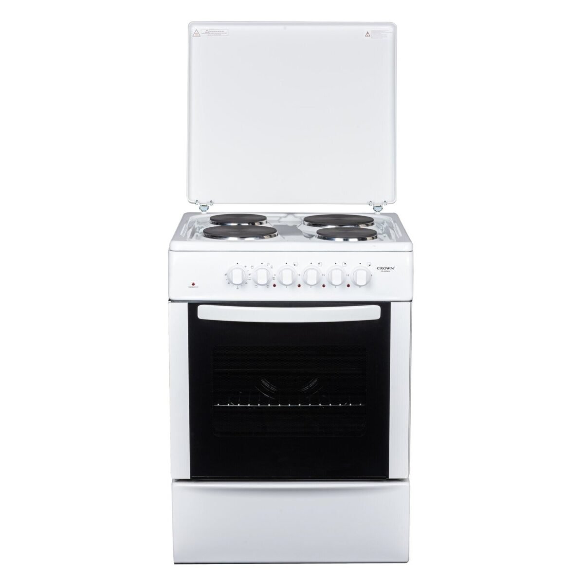 Готварска печка (ток) Crown CR-60E60V , 4 ток , Бял - Image 2