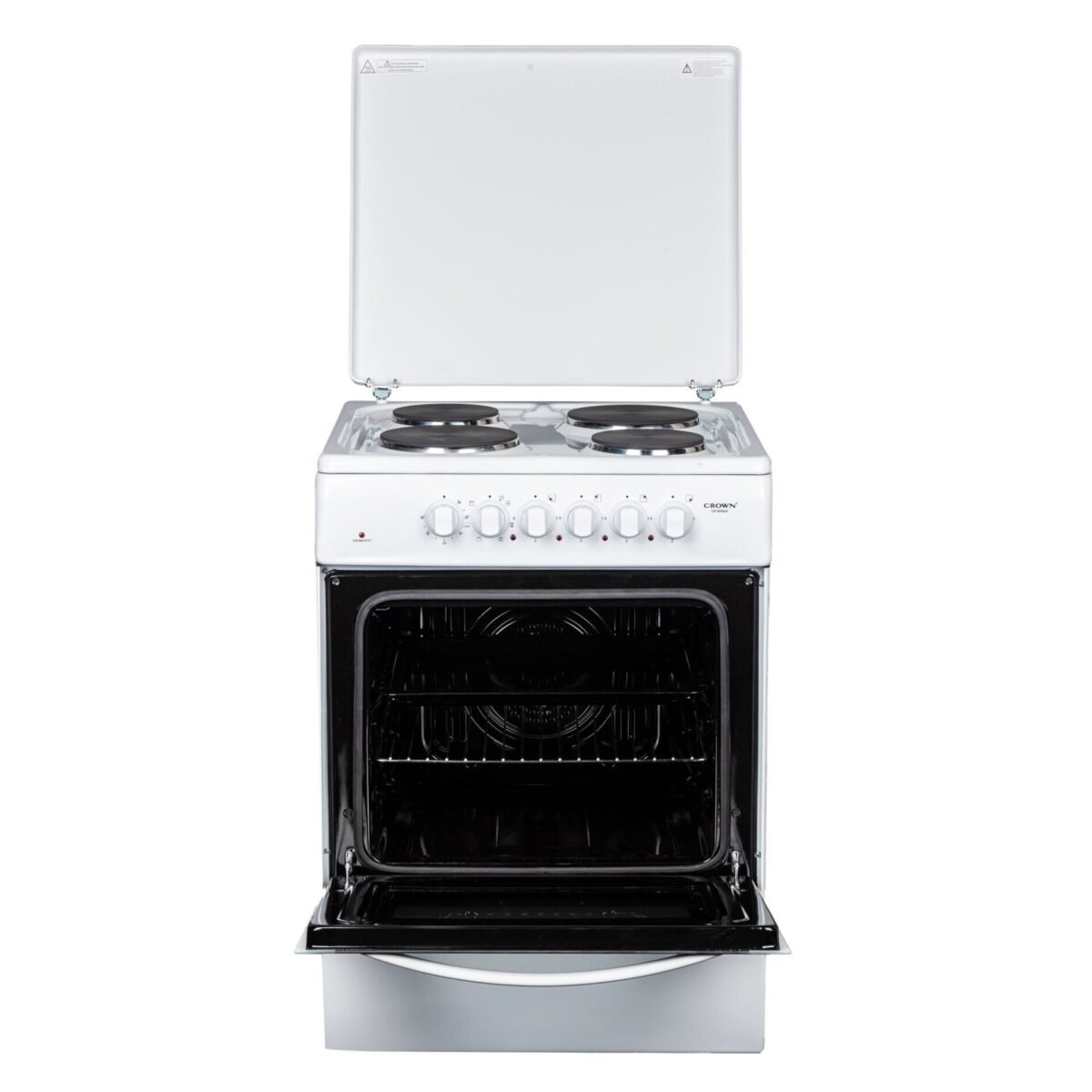 Готварска печка (ток) Crown CR-60E60V , 4 ток , Бял - Image 3