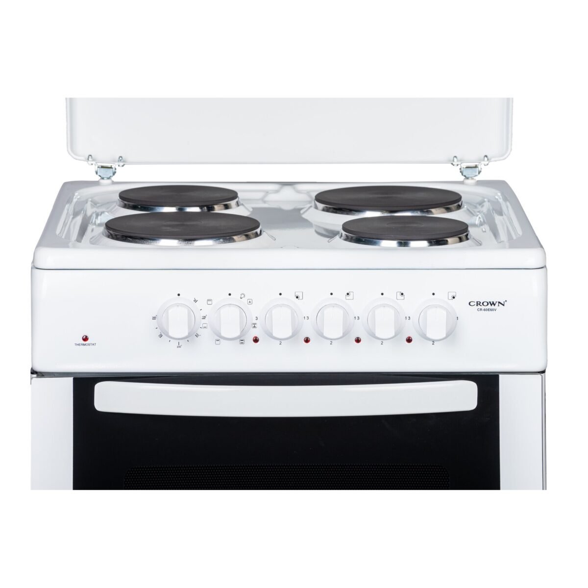 Готварска печка (ток) Crown CR-60E60V , 4 ток , Бял - Image 4