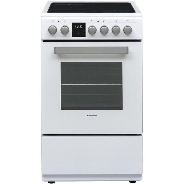 Готварска печка (ток) Sharp KF-56FVDT22WMK-EU , Бял , Керамични