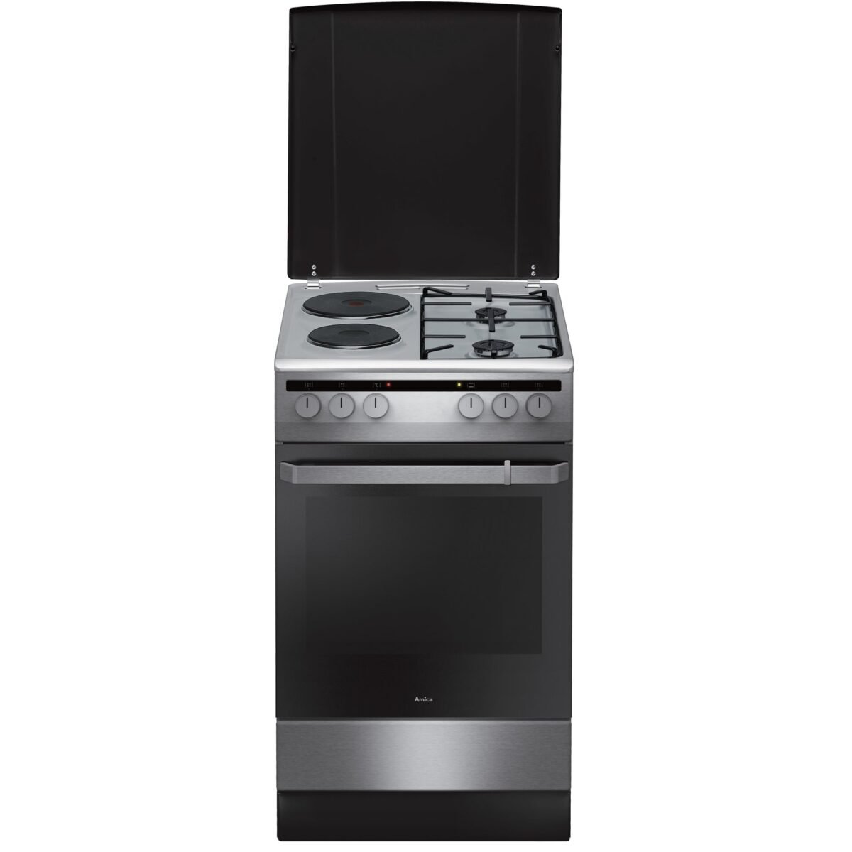 Готварска печка (ток/газ) AMICA 508ME2.35EHZPPXV , 2 газ 2ток - Image 1