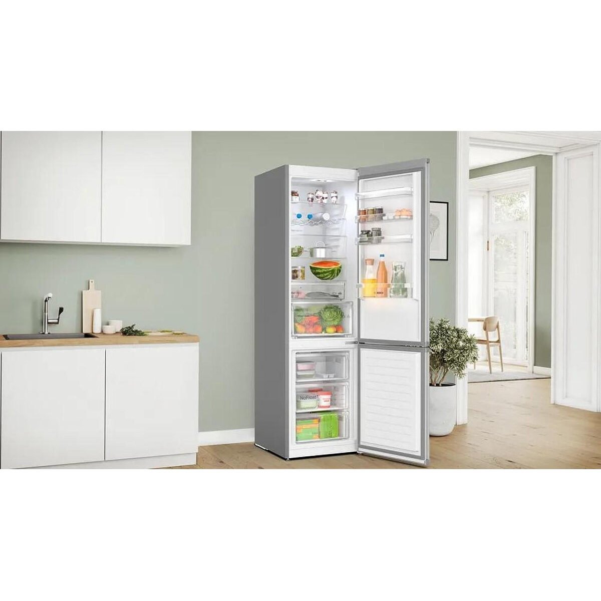 Хладилник с фризер Bosch KGN397LDF , 363 l, D , No Frost , Инокс - Image 2