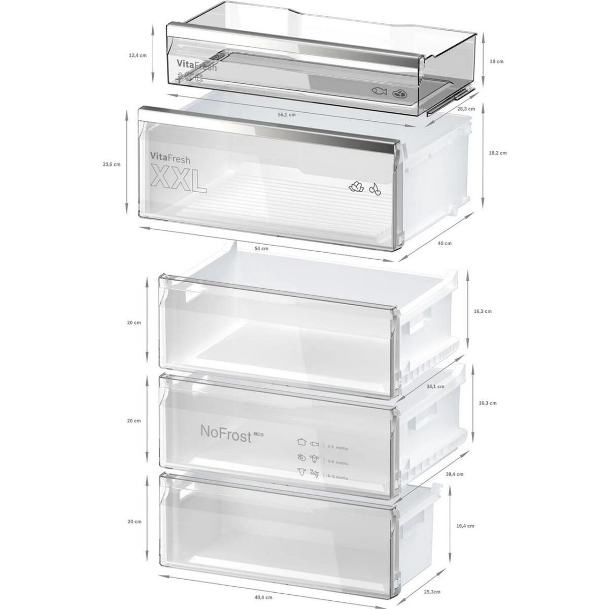 Хладилник с фризер Bosch KGN49AIBT , 440 l, B , No Frost , Инокс - Image 8
