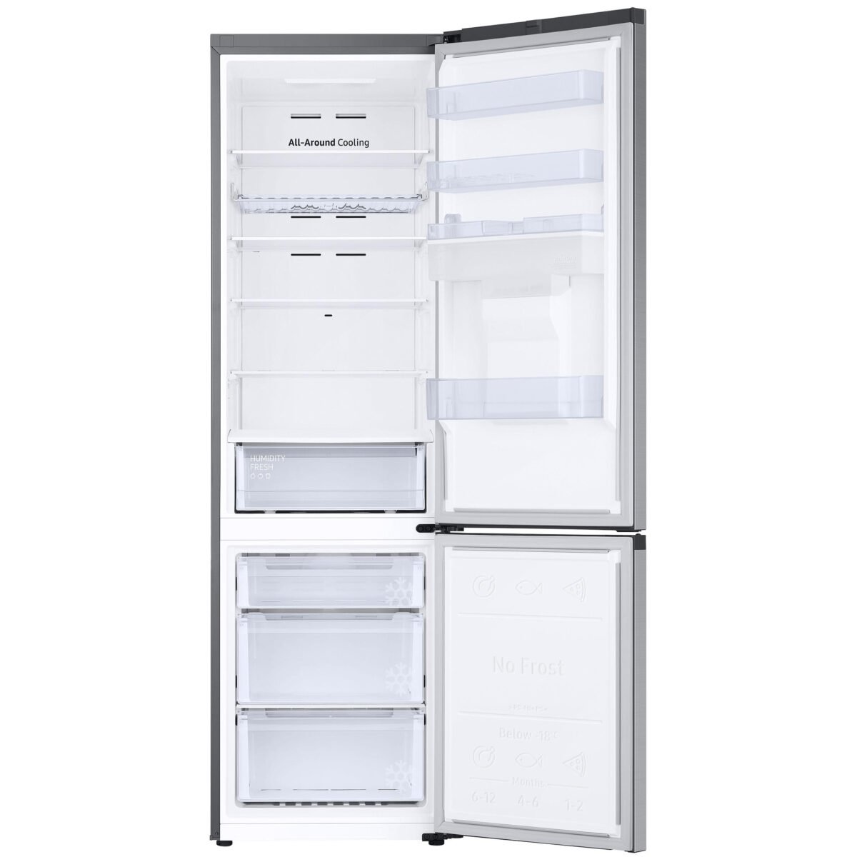 Хладилник с фризер Samsung RB38C632ESA/EF , 386 l, E , No Frost , Инокс - Image 2