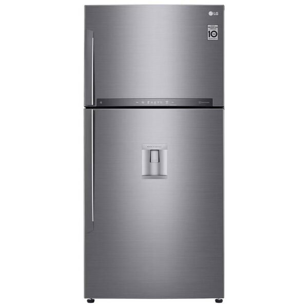 Хладилник с горна камера LG GTF916PZPED , 592 l, E , No Frost , Инокс