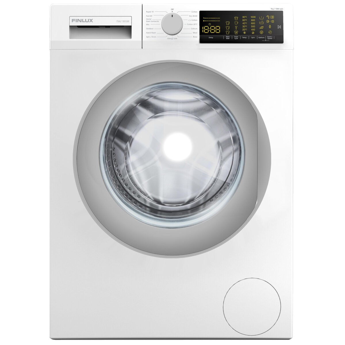 Пералня Finlux FXA7 1015W , 1000 об./мин., 7.00 kg, D , Бял - Image 1