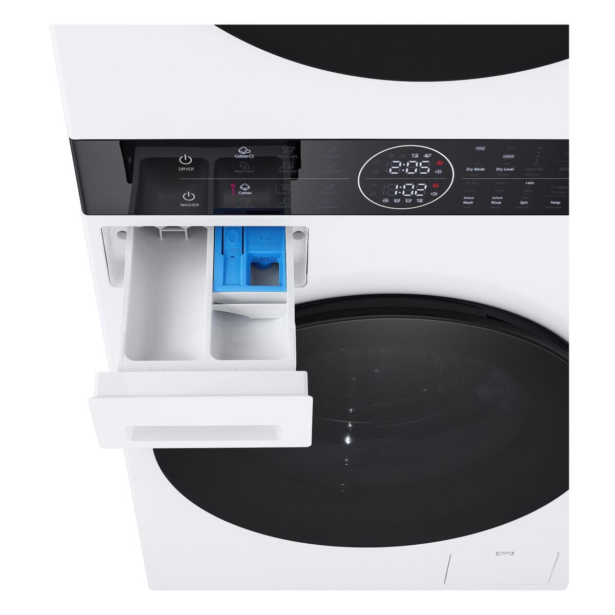 Пералня със сушилня LG WashTower WT1210WWF , 10 kg, 12.00 kg, 1400 об./мин., A , C , Бял - Image 4