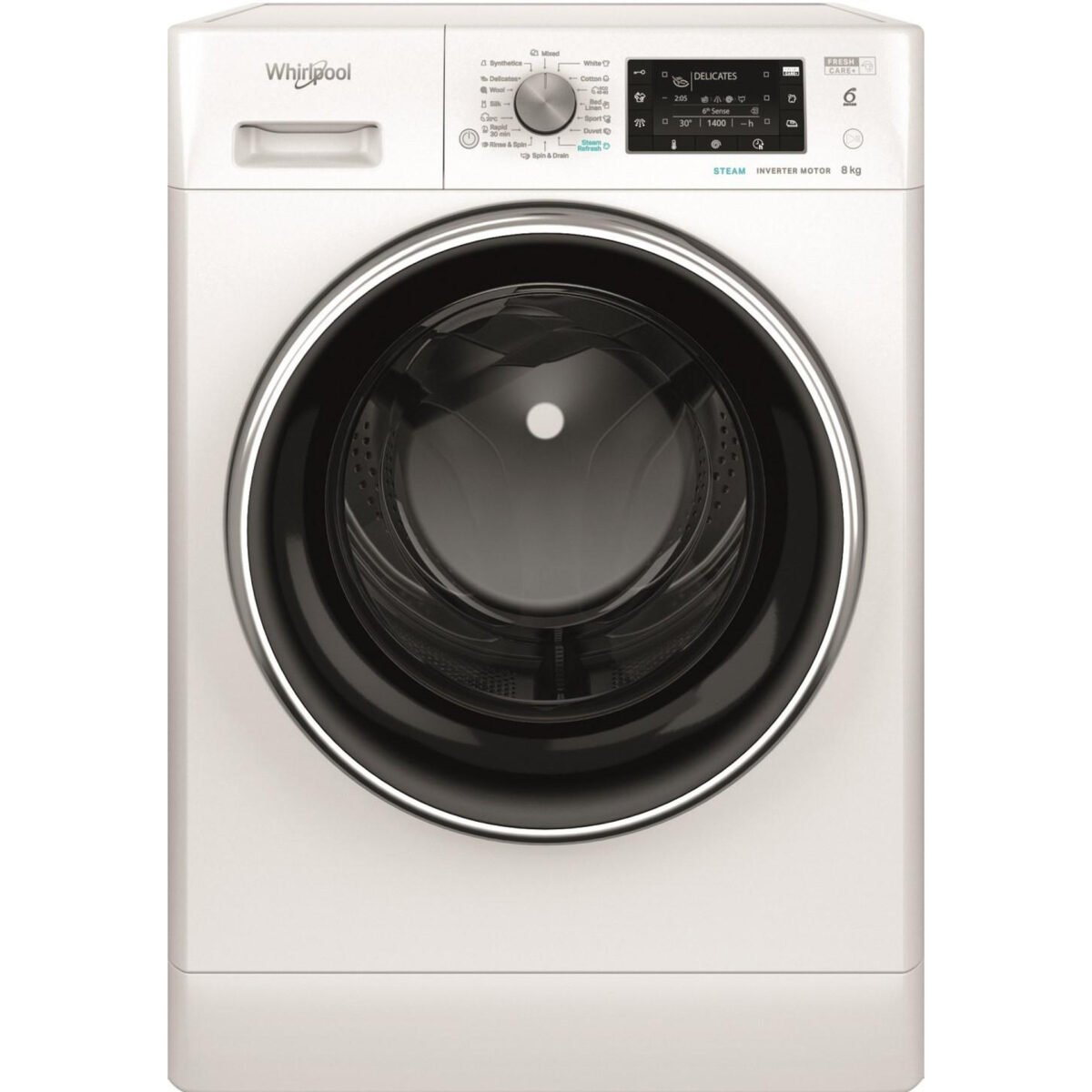 Пералня Whirlpool FFD 8489 BCV EE , 1400 об./мин., 8.00 kg, A , Бял - Image 1