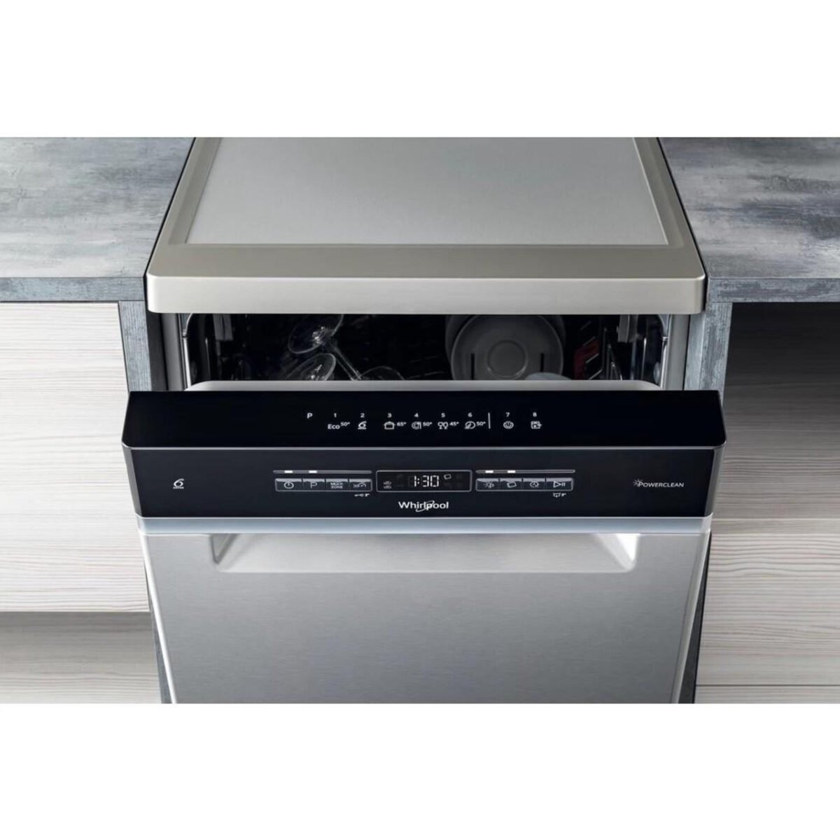 Съдомиялна машина Whirlpool WSFO 3O23 PF X , 10 комплекта, 450 Ш, мм, E - Image 2