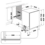 Съдомиялна машина за вграждане Hotpoint-Ariston H2I HD526 A . , 14 комплекта, 600 Ш, мм, E - Image 8