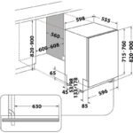 Съдомиялна машина за вграждане Whirlpool MaxiSpace W7I HP42 L , 15 комплекта, 600 Ш, мм, C - Image 9