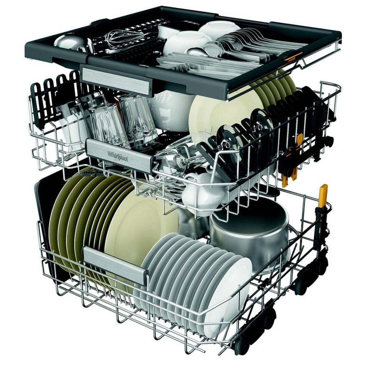 Съдомиялна машина за вграждане Whirlpool MaxiSpace W7I HT 40 T , 15 комплекта, 600 Ш, мм, C - Image 7