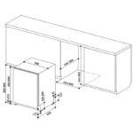 Съдомиялна машина за вграждане Whirlpool WIO 3T133 PLE , 14 комплекта, 600 Ш, мм, D - Image 11