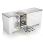 Съдомиялна машина за вграждане Whirlpool WSIC 3M27 C , 10 комплекта, 450 Ш, мм, E - Image 4