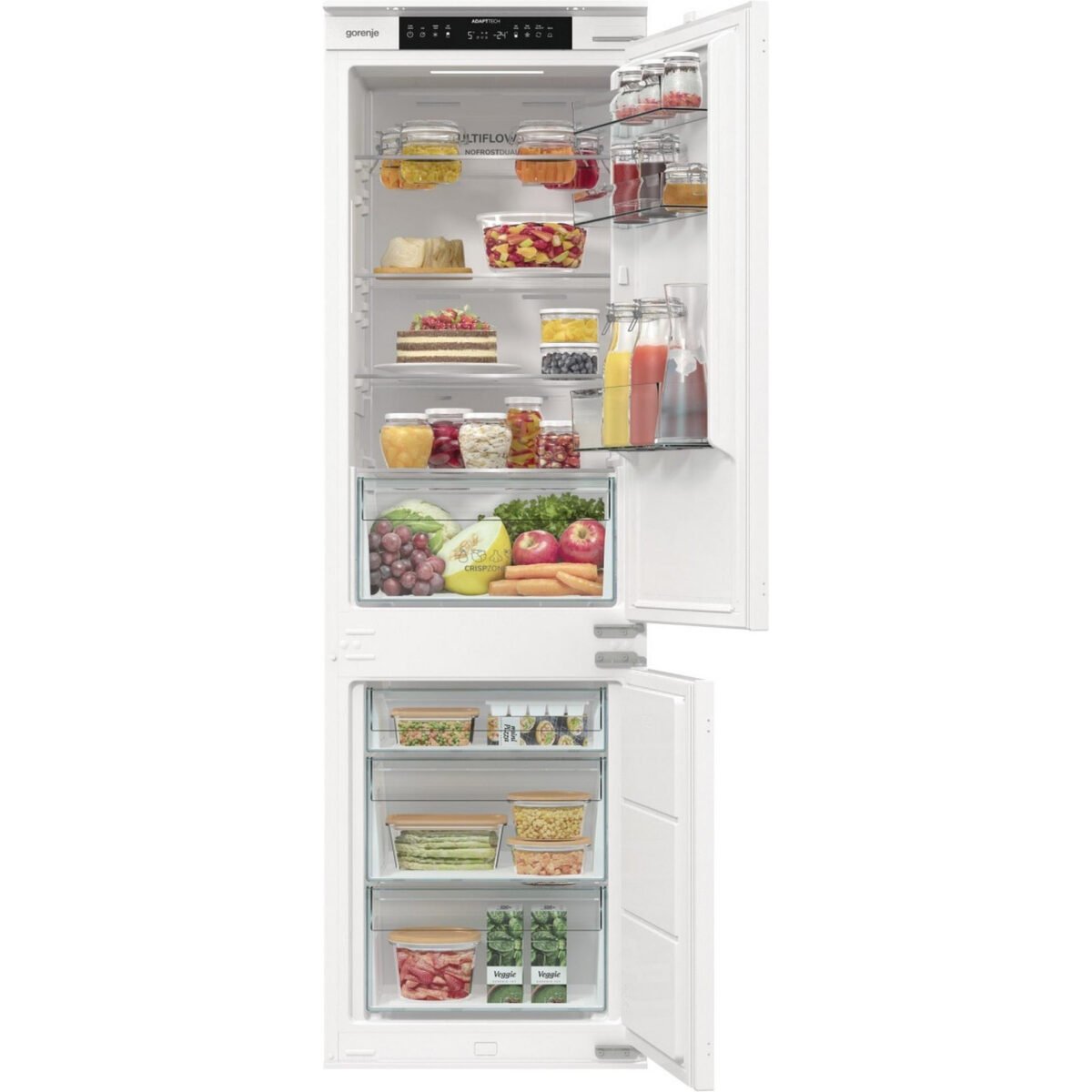 Вграден хладилник с фризер Gorenje NRKI517E41 , 252 l, E , No Frost , Да - Image 2