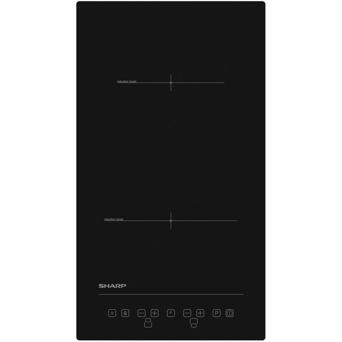 Вграден керамичен плот Sharp KH-3I25NT0K-EU , Индукционен - Image 1