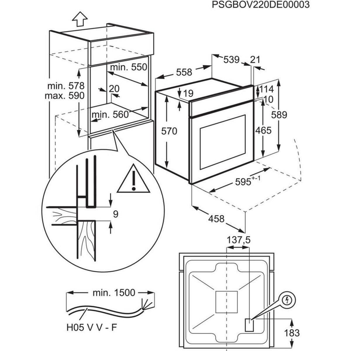 Фурна за вграждане Electrolux EOF3H40BW , 65 , Push бутони , А , Водно почистване - Image 5