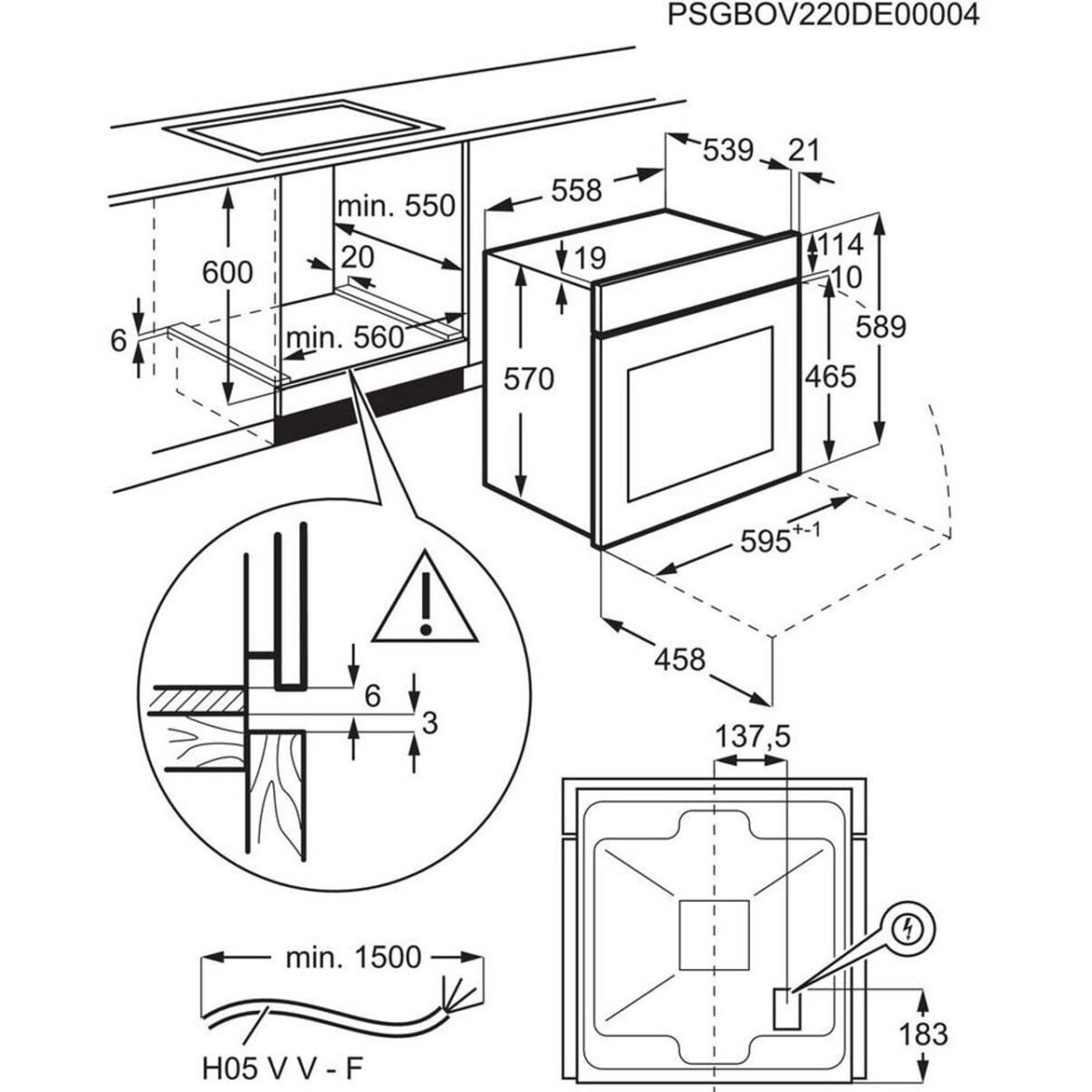 Фурна за вграждане Electrolux EOF3H40BW , 65 , Push бутони , А , Водно почистване - Image 6