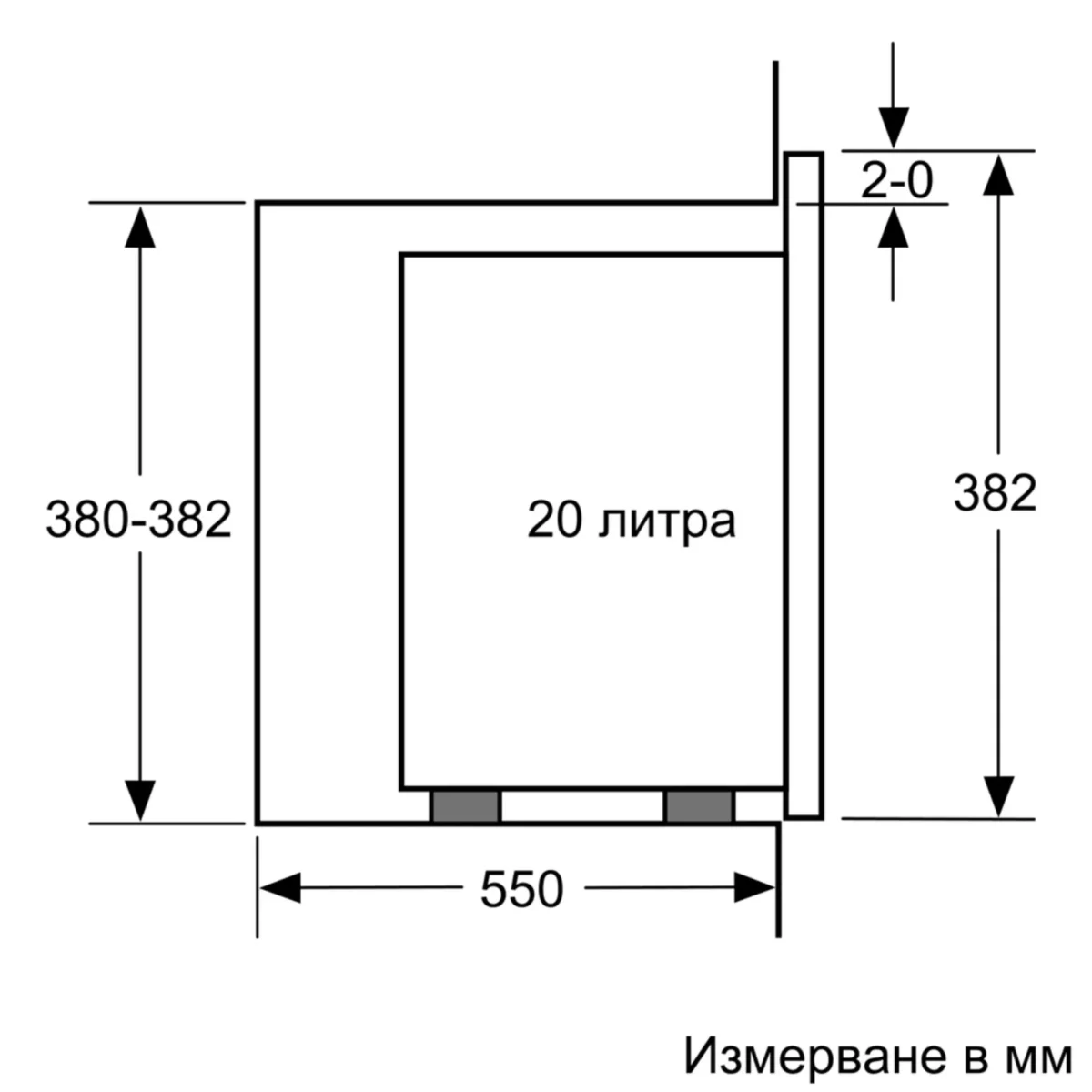 Вградена микровълнова фурна Bosch BFL524MW0 , 20 , Електронно - Image 5