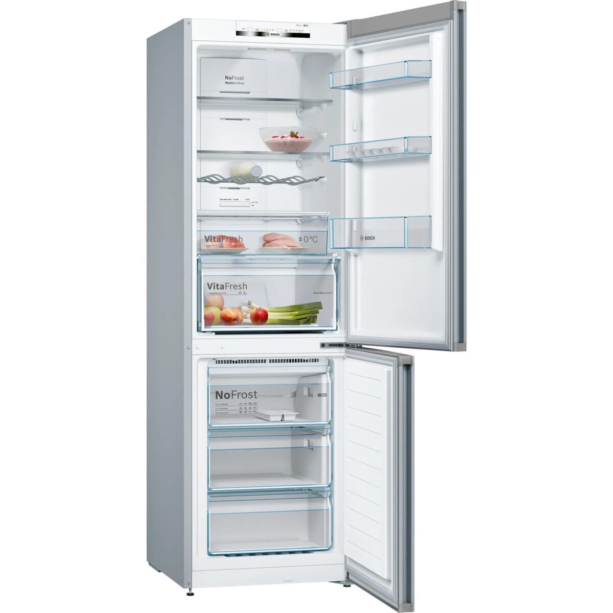 Хладилник с фризер Bosch KGN36VLED , 326 l, E , No Frost - Image 2