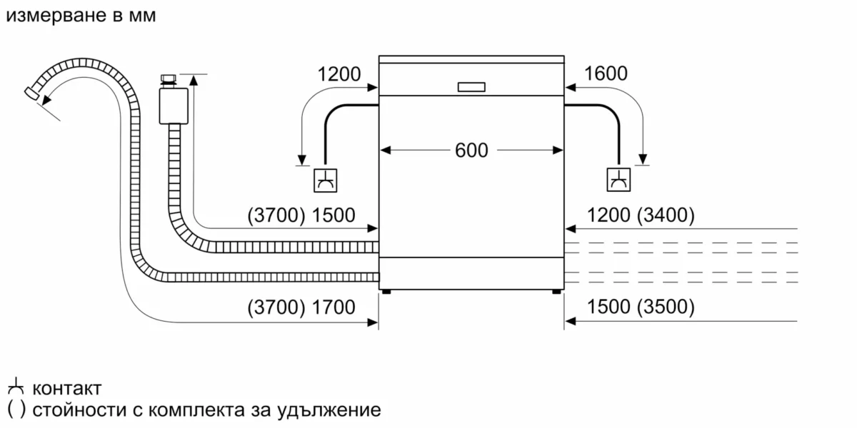 Съдомиялна машина за вграждане Bosch SMV8YCX02E , 14 комплекта, 600 Ш, мм, A - Image 12