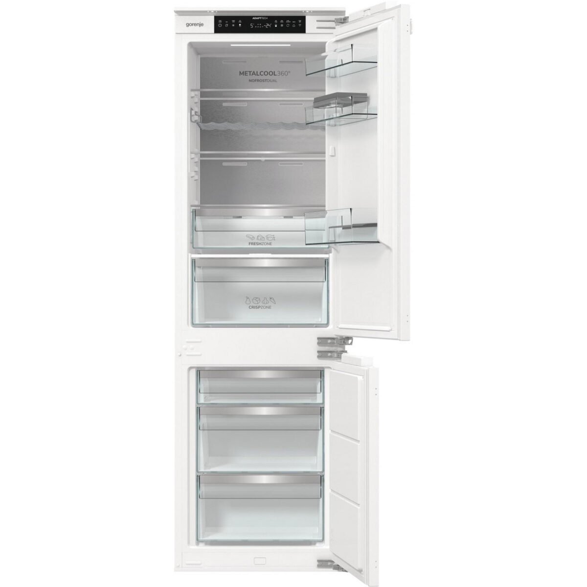 Вграден хладилник с фризер Gorenje NRKI517E82WF , 252 l, E , No Frost , Да - Image 3