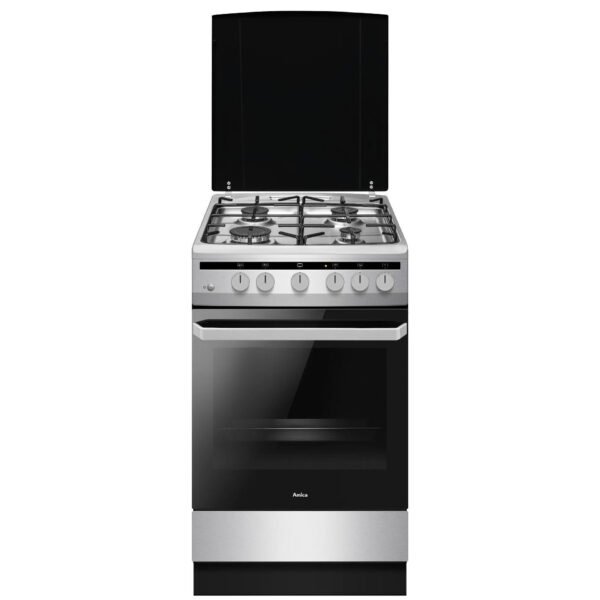 Готварска печка (газ) AMICA 507GG5.43HZpMs(Xx) , 4 Газови , INOX