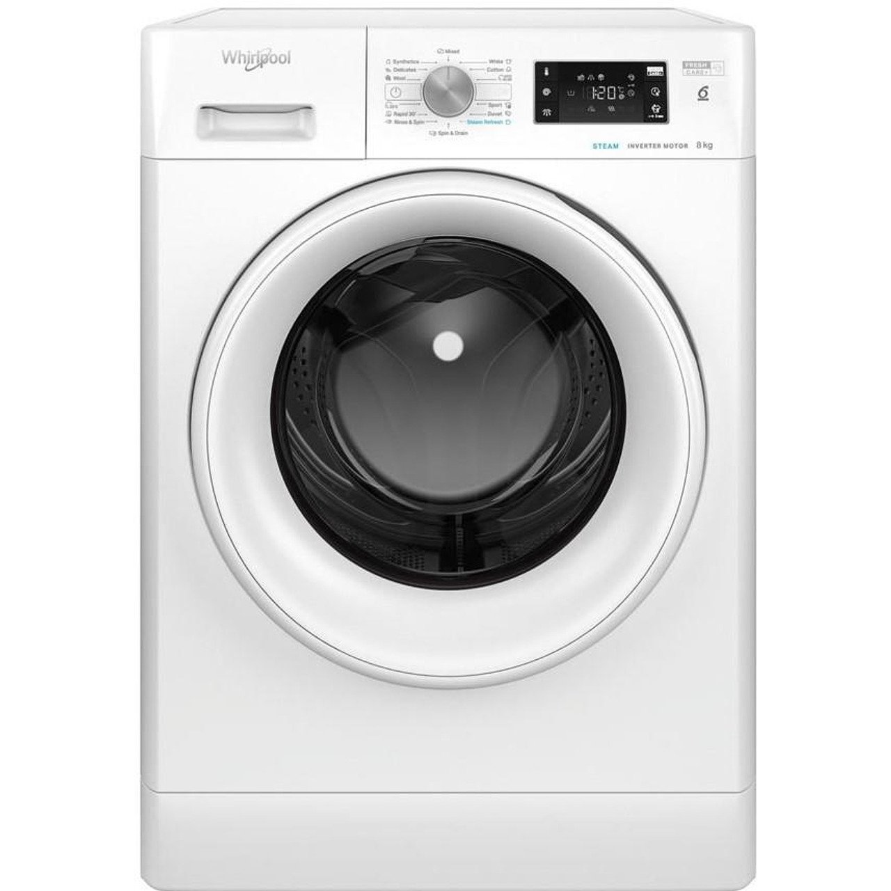 peralna-whirlpool-ffb-8258-wv-ee-1200-ob-min-8-00-kg-b-bal-62c016d60fd4a_1280x1280 Пералня Whirlpool FFB 8258 WV EE , 1200 об./мин., 8.00 kg, B , Бял - Image 1