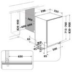 Съдомиялна машина за вграждане Whirlpool MaxiSpace W8I HP42 L , 14 комплекта, C , 600 Ш, мм - Image 10