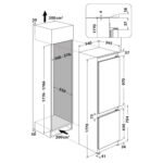 Вграден хладилник с фризер Whirlpool WHC18 T573 , 250 l, D , No Frost - Image 6