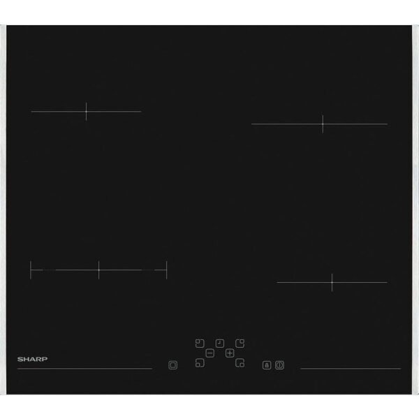 Вграден керамичен плот Sharp KH-6V08FT0K-EU*** , Електрически