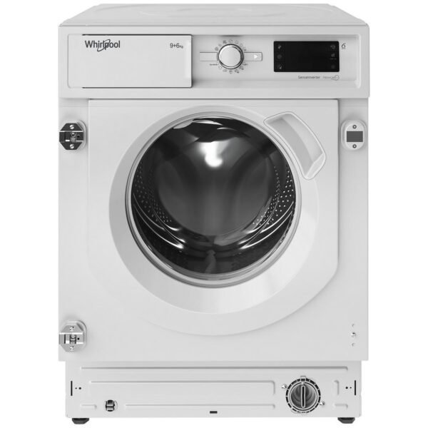 Вградена пералня със сушилня Whirlpool BI WDWG 961485 EU*** , 1400 об./мин., 6 kg, 9.00 kg, B , D , Бял