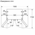 Хладилник Side-by-Side Bosch KFN96AXEA , 605 l, E , No Frost , Черна неръждаема стомана - Image 11