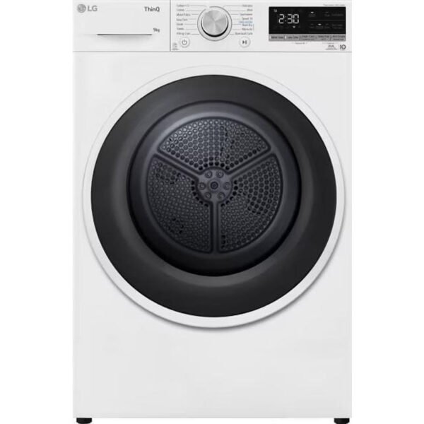 Сушилня LG RH90V5AV6N*** , 9 kg, D , Бял